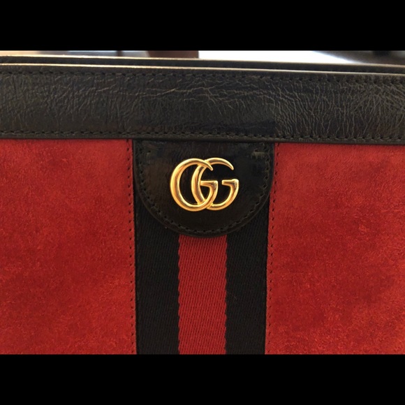 Gucci Ophidia Suede and Leather Shoulder Bag - Picture 4 of 7